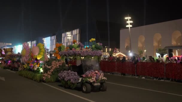 Darb Lusail Flower Festival 2023 Lusail Boulevard Lusail City Katar — Stockvideo