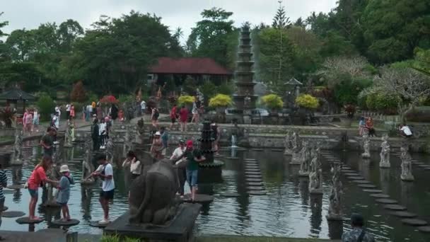 Тирта Ганга Бывший Королевский Дворец Восточной Части Бали Индонезия Названный — стоковое видео