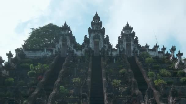 Puerta Del Cielo Templo Lempuyang Karangasem Regencia Bali Indonesia Racimo — Vídeos de Stock