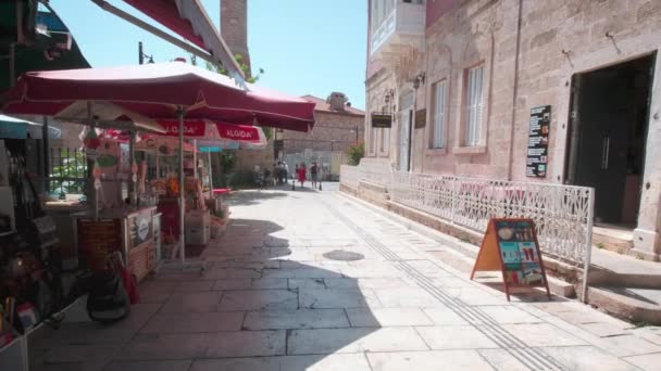旧市街のバザール アンタルヤ トルコ — ストック動画