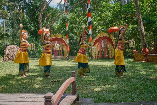 Maymun Ormanı Ubud, Bali, Endonezya 'daki Lubdaka Balili gösterisinin hikayesi