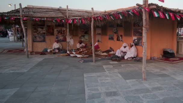 Doha Qatar Noviembre 2023 Katara Trece Dhow Festival Tradicional Doha — Vídeo de stock