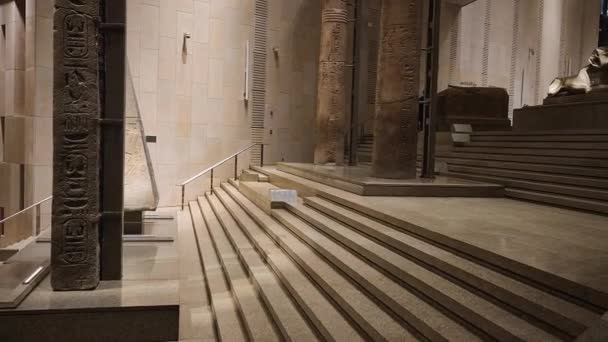 Marele Muzeu Egiptean Cunoscut Sub Numele Muzeul Giza Este Muzeu — Videoclip de stoc