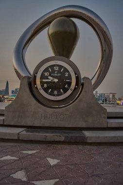 Doha, Katar-20 Nisan 2025: FIFA Dünya Kupası Katarı 2022 Resmi Geri sayım SaatiName