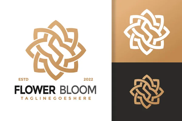 stock vector Luxury Flower Bloom Letter S Logo Design, brand identity logos vector, modern logo, Logo Designs Vector Illustration Template