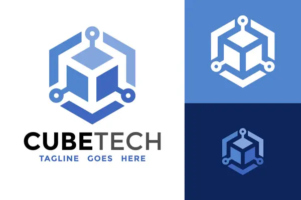 Plantilla Vectorial Diseño Logotipo Cube Tech Vectores De Stock Sin Royalties Gratis