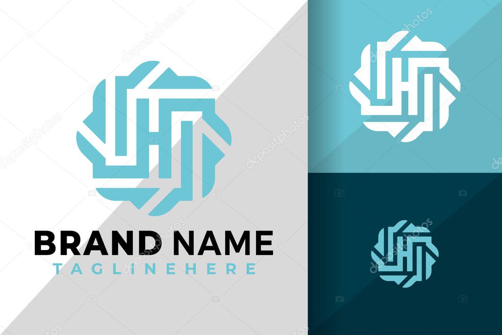 Letter H Identity Logo Icon Vector Design Illustration