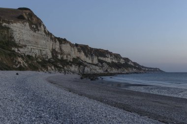 Beach of Saint Jouin Bruneval. In Normandy, France. High quality photo