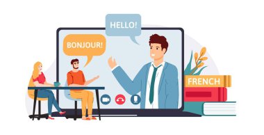 Uzaklık eğitimi, internet kursları ya da öğretmenle dersler. Eğitim üniversitesi temsilcisi, İnternet öğretmenliği