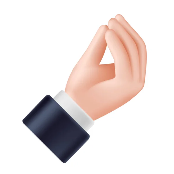 Ιταλικά Pinecone Χέρι Che Vuoi Χειρονομία Τσιμπημένα Δάχτυλα Τσάντα Δάχτυλο — Διανυσματικό Αρχείο