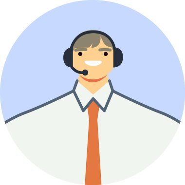 Dost canlısı müşteri hizmetleri temsilcisi kulaklık takıyor ve müşterilerine soruşturmalarında yardımcı oluyor, profesyonel destek ve çözümler sunuyor.