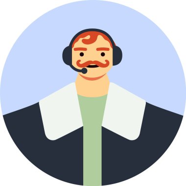 Müşteri hizmetleri temsilcisi müşterilere yardım ediyor, kulaklık ve mikrofonla soruları cevaplıyor, mükemmel müşteri hizmetleri sunuyor.