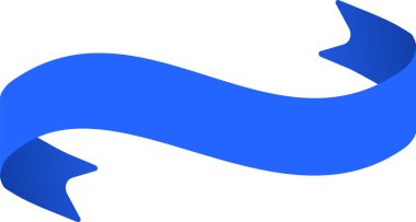 Beyaz arka planda süzülen mavi kurdeleli bir afiş, bir kutlama hissi yaratıyor, başarı hissi, ya da özel bir durum, tasarımlara zarafet ve ayrıcalık katmak için mükemmel.