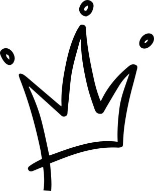 Hand drawn crown representing royalty, power, and leadership, embodying achievement and success. Ideal for a range of design projects, adding a touch of elegance and prestige clipart