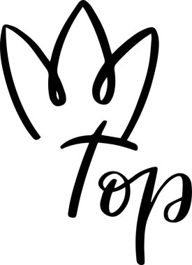 Basit ve zarif taç, kaliteli ürün ve hizmetler kavramını geliştirerek, gelişmişlik ve mükemmelliği temsil eden el yazısıyla yazılmış açık mektuplar sunuyor.