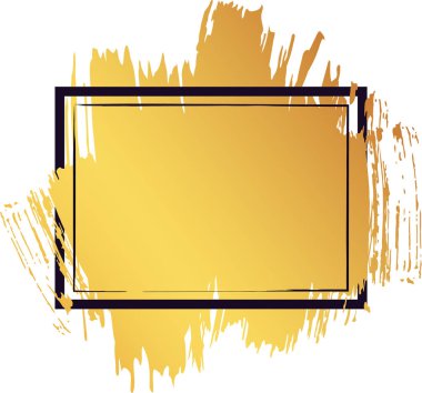 Siyah çerçeveli altın fırça darbesi tasarım şablonlarını geliştirir, zarafet ve entelektüelliği çeşitli yaratıcı projelere aktarır, lüks markalaşma ve sanatsal ifadeler için mükemmeldir.