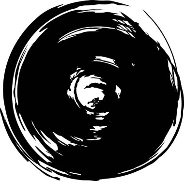 Siyah spiral, beyaz zemin üzerinde hipnotik dairesel desen oluşturuyor, hareket ve derinlik duygusu olan soyut bir tasarım yaratıyor, arka plan ve grafik tasarım projeleri için mükemmel.