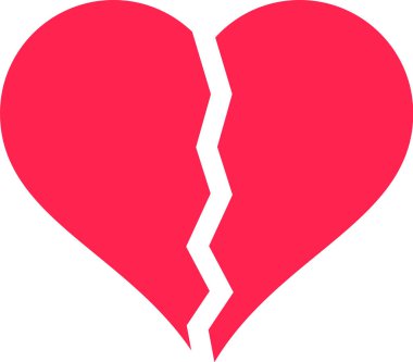 Parlak pembe kırık kalp, bir aşk ilişkisinin sonunu temsil ediyor. Üzüntü ve melankolik duyguları çağrıştırıyor. Ayrılık ve kalp kırıklığının acısını yakalıyor.