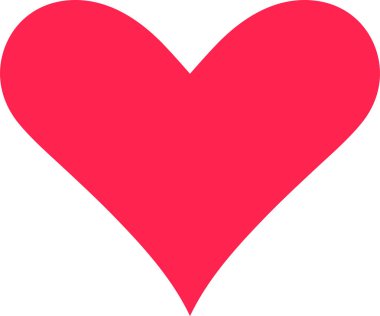 Aşkı, sevgiyi ve romantizmi temsil eden parlak kırmızı kalp sembolü, Sevgililer Günü için mükemmel ya da temiz beyaz bir arkaplan üzerine kurulmuş aşk ve ilişkileri kutlayan herhangi bir olay için.