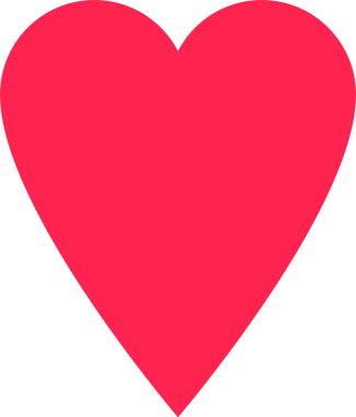 Kırmızı kalp şekli aşkı, sevgiyi ve romantizmi temsil ediyor. Sevgililer Günü ya da herhangi bir romantik olay için mükemmel. Beyaz arka planda izole edilmiş.