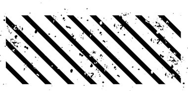 Grunge dokusuna sahip siyah ve beyaz köşegen çizgiler, arka plan, örtüler ve tasarım elementleri için uygun, dinamik ve yüksek kontrast deseni oluşturur