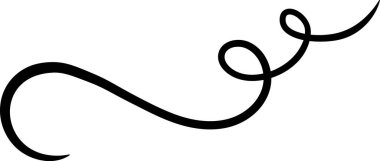 Dekoratif bir girdap oluşturan el çizimi, tasarımlara, davetiyelere veya sanatsal kompozisyonlara zarafet ve incelik katar.