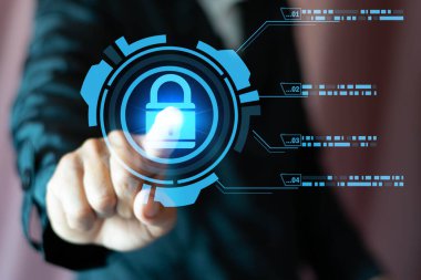 Siber güvenlik veri koruma bilgisayar ağı çevrimiçi ve gizlilik Hacker Siber Suçları Koruma Kullanıcı Erişim Anahtarı