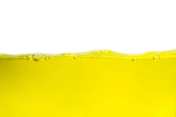 Olive Oil Splash Isolated White Background Copy Space Text — Stock Photo, Image