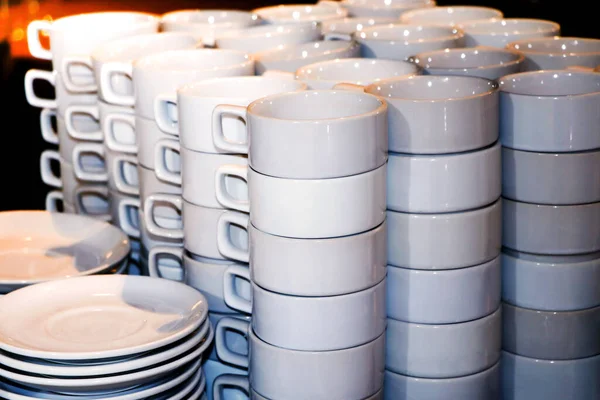 Stock image Empty coffee mugs for breaks Business meeting in a hotel