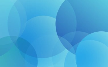 Mavi daireli soyut bir arka plan. Grafik tasarımınız için illüstrasyon.