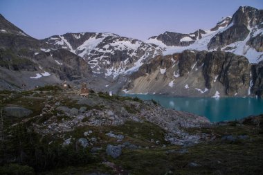 Wedgemount lake campground in Garibaldi provincial park clipart