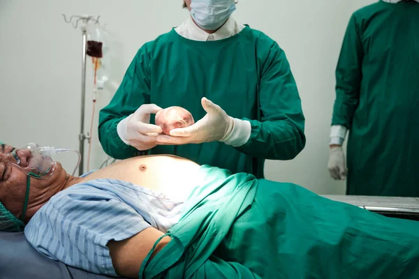 Niedergelassene Ärzte Geben Das Herz Spezialisierte Chirurgen Für Veränderungen Medizintechnik — Stockfoto