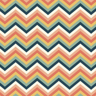 Geçmişe dönük kusursuz bir model. Soyut desen dekoratif 50 'ler, 60' lar, 70 'ler tarzı. Kumaş, duvar kağıdı, tekstil, duvar dekorasyonu için kullanılabilir. Vektör illüstrasyonu