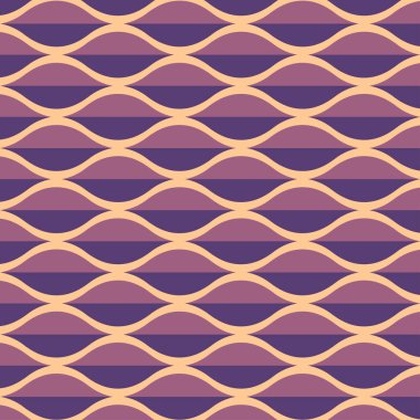 Geçmişe dönük kusursuz bir model. Soyut desen dekoratif 50 'ler, 60' lar, 70 'ler tarzı. Kumaş, duvar kağıdı, tekstil, duvar dekorasyonu için kullanılabilir. Vektör illüstrasyonu