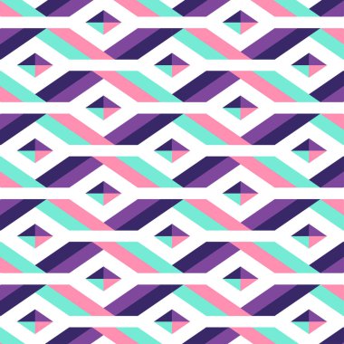Geçmişe dönük kusursuz bir model. Soyut desen dekoratif 50 'ler, 60' lar, 70 'ler tarzı. Kumaş, duvar kağıdı, tekstil, duvar dekorasyonu için kullanılabilir. Vektör illüstrasyonu