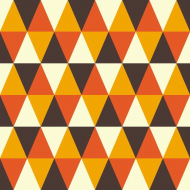 Geçmişe dönük kusursuz bir model. Soyut desen dekoratif 50 'ler, 60' lar, 70 'ler tarzı. Kumaş, duvar kağıdı, tekstil, duvar dekorasyonu için kullanılabilir. Vektör illüstrasyonu