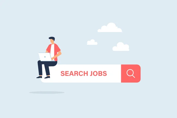 Auf Der Suche Nach Einem Neuen Job Illustrationskonzept Eine Arbeitsgelegenheit — Stockvektor
