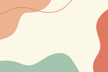 Soyut arkaplan. El çizimi çeşitli şekiller ve karalama nesneleri. Modern modern vektör illüstrasyonu. Her arka plan izole edilmiş. Pastel rengi