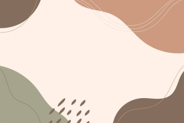 Soyut arkaplan. El çizimi çeşitli şekiller ve karalama nesneleri. Modern modern vektör illüstrasyonu. Her arka plan izole edilmiş. Pastel rengi