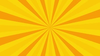 Çizgi roman arkaplan animasyonu, klasik pop sanat arka planı, hareketli radyal ışınlar ve noktalar desenli. Hareket grafikleri ve dijital kompozisyon