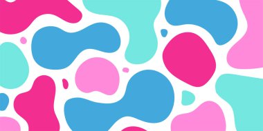 Eğlenceli, renksiz bir desen. Çocuklar için yaratıcı karalama soyut sanat geçmişi. Modern temel şekillere sahip modaya uygun doku tasarımı. Vektör illüstrasyonu