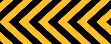 Siyah ve sarı uyarı çizgili tabela arka planı. EPS10 vektörü