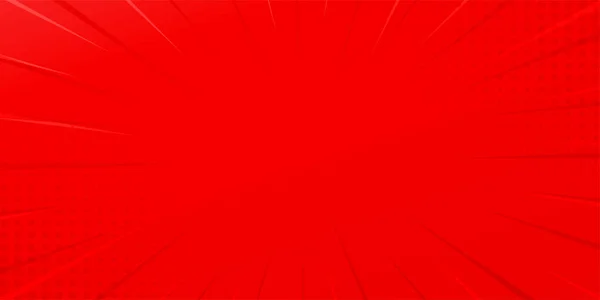Красный Поп Арт Фоне Комиксов Симпатичный Ретро Дизайн Полоски Наполовину — стоковый вектор