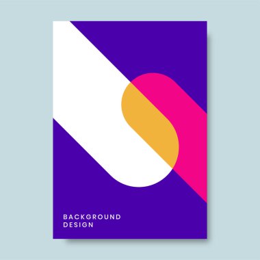 Geometrik tarzda kitap kapağı tasarımları. Vektör illüstrasyonu.