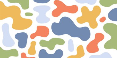 Eğlenceli, renksiz bir desen. Çocuklar için yaratıcı karalama soyut sanat geçmişi. Modern temel şekillere sahip modaya uygun doku tasarımı. Vektör illüstrasyonu