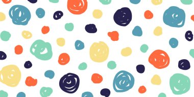 El çizimi renkli, yaratıcı, soyut, pürüzsüz desen. Çocuklar için yaratıcı bir geçmiş. Vektör illüstrasyonu