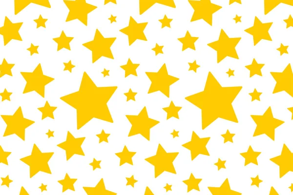 Nahtloses Muster Mit Sternen Auf Weißem Hintergrund Vektorillustration Stockvektor