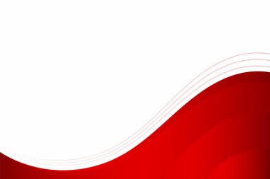 Soyut kırmızı dalgalı iş geçmişi. Vektör illüstrasyonu