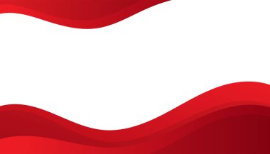 Soyut kırmızı dalgalı iş geçmişi. Vektör illüstrasyonu