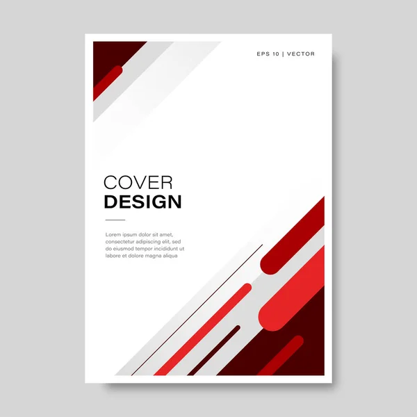 Livre Couverture Flyer Design Dans Style Géométrique Illustration Vectorielle — Image vectorielle